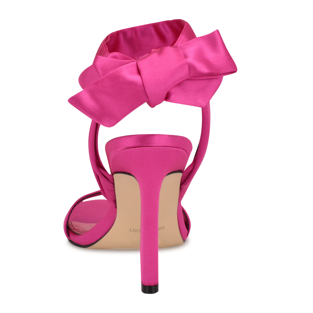 NINE WEST KELSIE2 BRIGHT PINK549/CRYSTAL SATIN