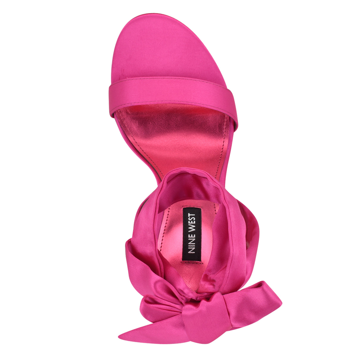 NINE WEST KELSIE2 BRIGHT PINK549/CRYSTAL SATIN