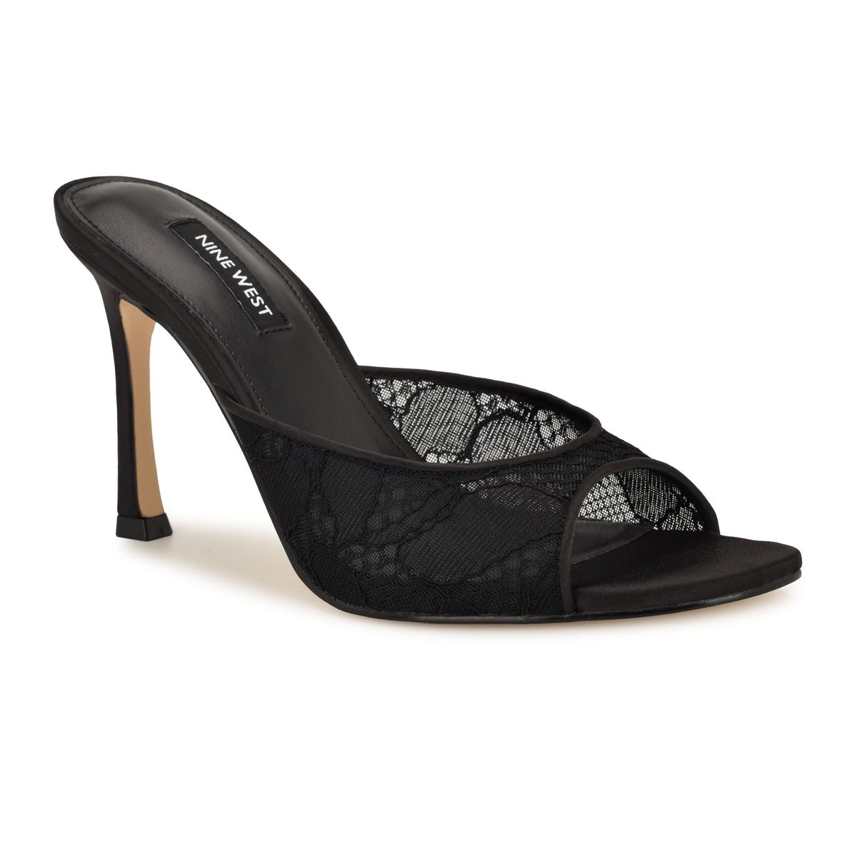 NINE WEST KISCOP2 BLACK BLACK/BLACK/LACE MESH HN