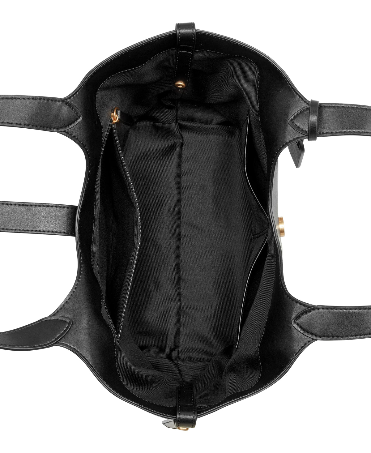 NINE WEST HANDBAGS ARPANA LEATHER TOTE BLACK