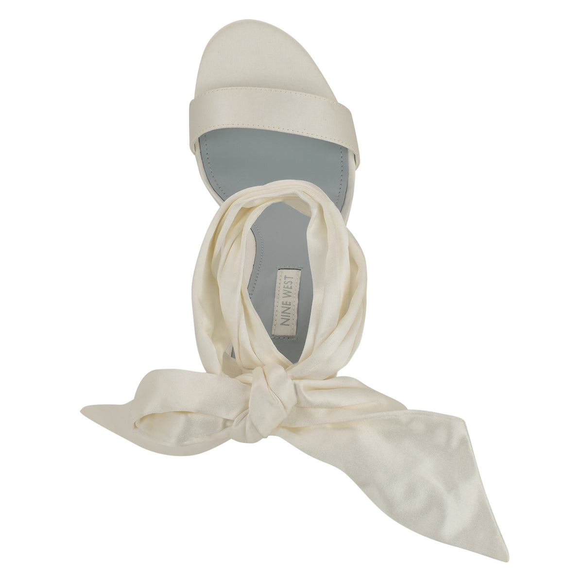 NINE WEST MADDIE7 WHITE58465/ELEGANT LUX SATIN V