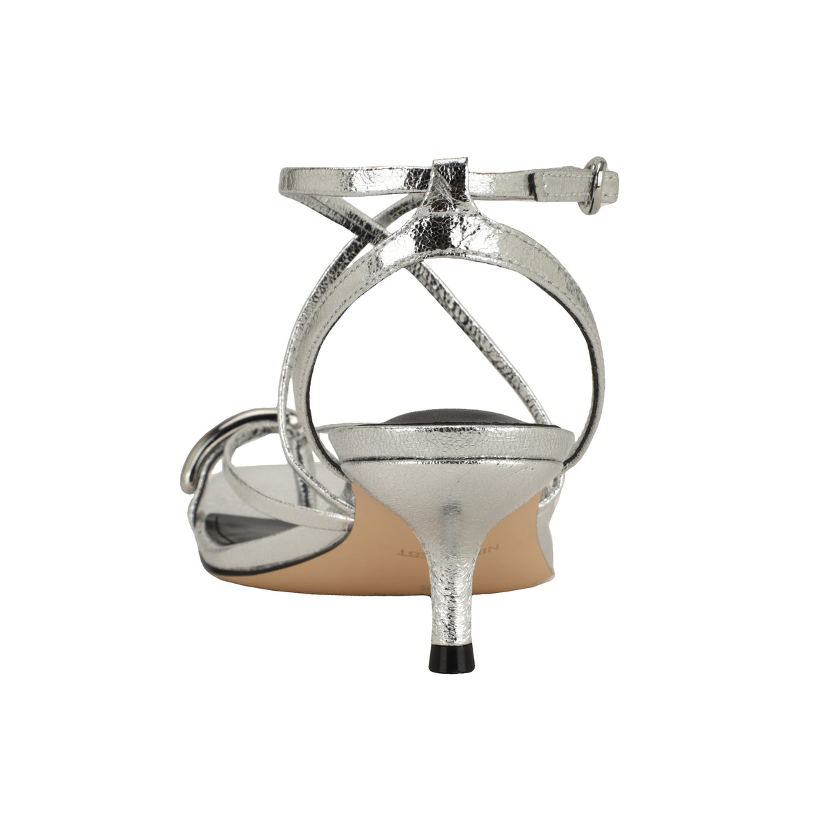 NINE WEST MAYS3 SILVER/METALLIC CRACKLE PU