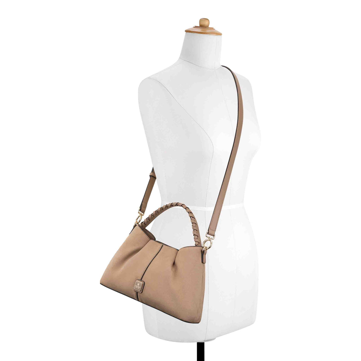 NINE WEST HANDBAGS GATLIN TOP HANDLE CROSSBODY DARK KHAKI
