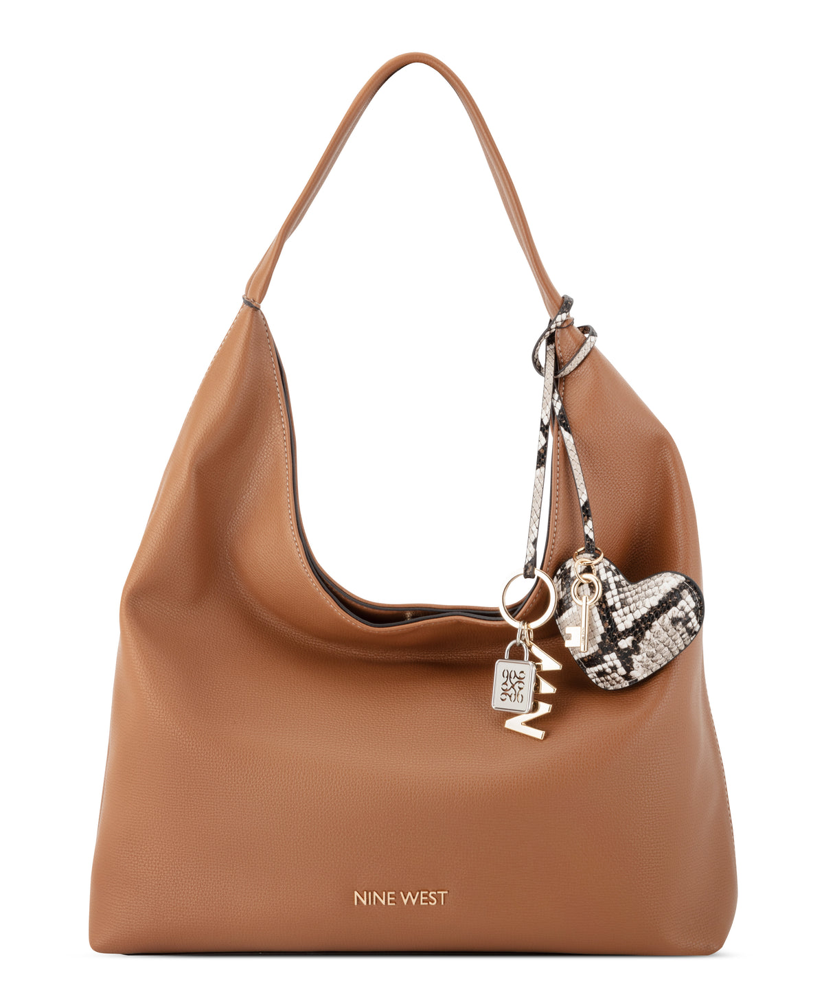 NINE WEST HANDBAGS KEYLEE HOBO BRANDY