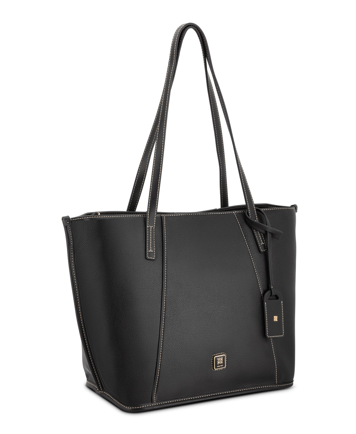 NINE WEST BAGS QUINCIE 3 COMP TOTE BLACK