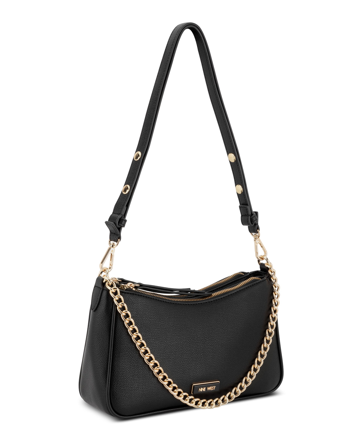 NINE WEST BAGS DENZIELLE CONVERTIBLE SHOULDER BLACK