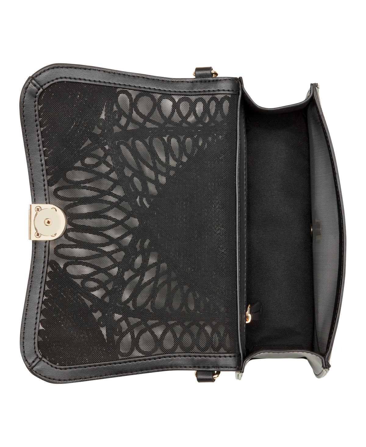 NINE WEST HANDBAGS SOMI FLAP SHOULDER BAG BLACK