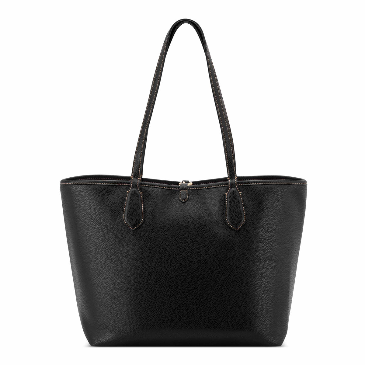 NINE WEST HANDBAGS EMERICK REVERISBLE TOTE NATURAL LOGO/BLACK