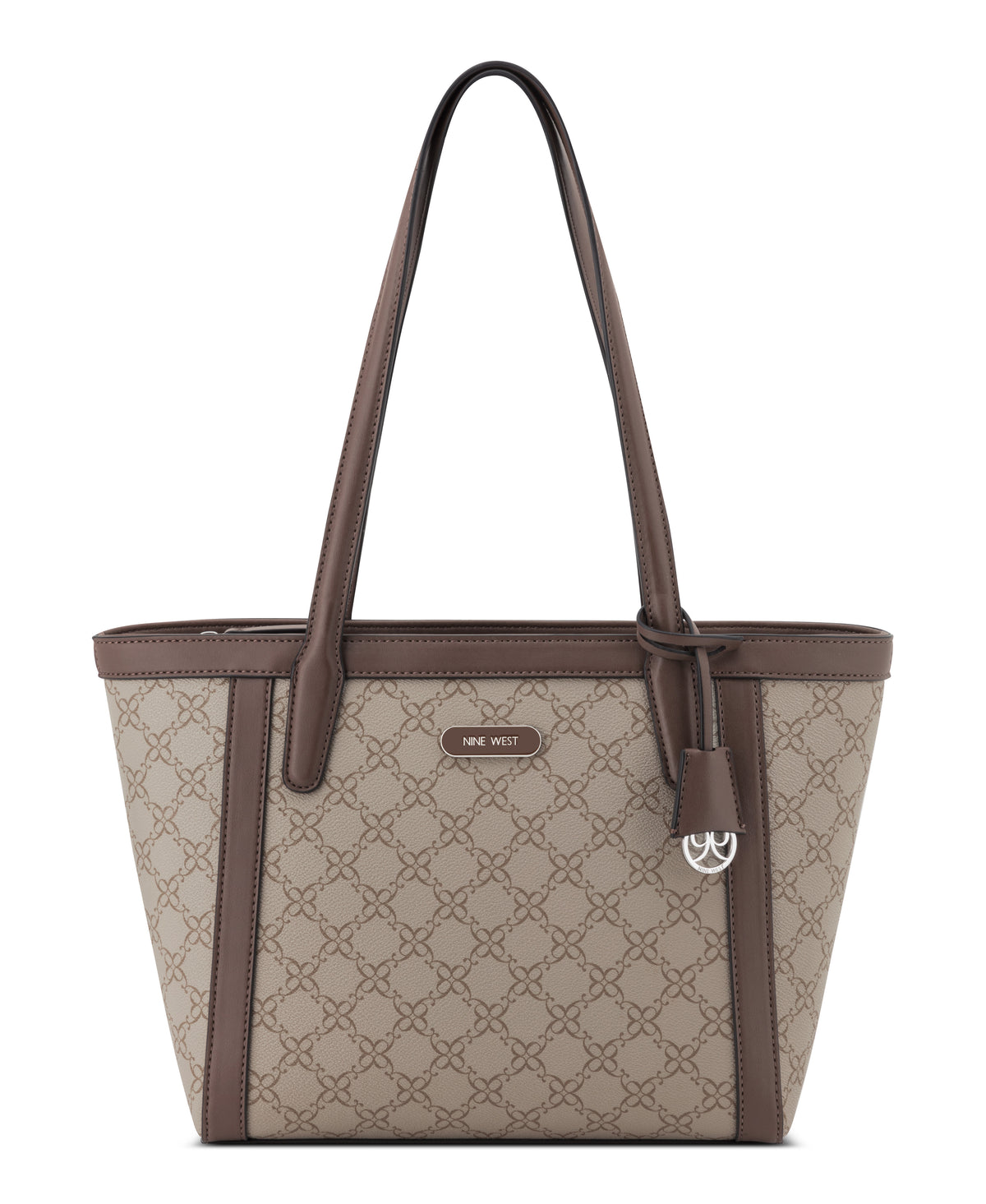 NINE WEST HANDBAGS AZIEL SM TOTE MUSHROOM LOGO