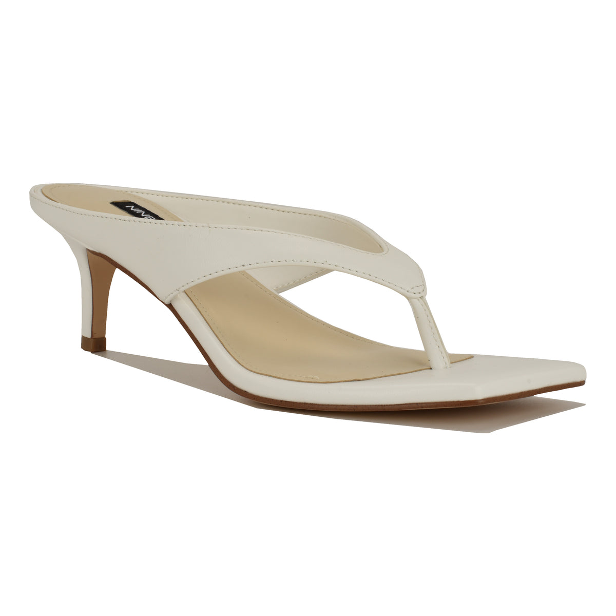 NINE WEST OLANNA3 WHITE/SUPER NAPPA PU