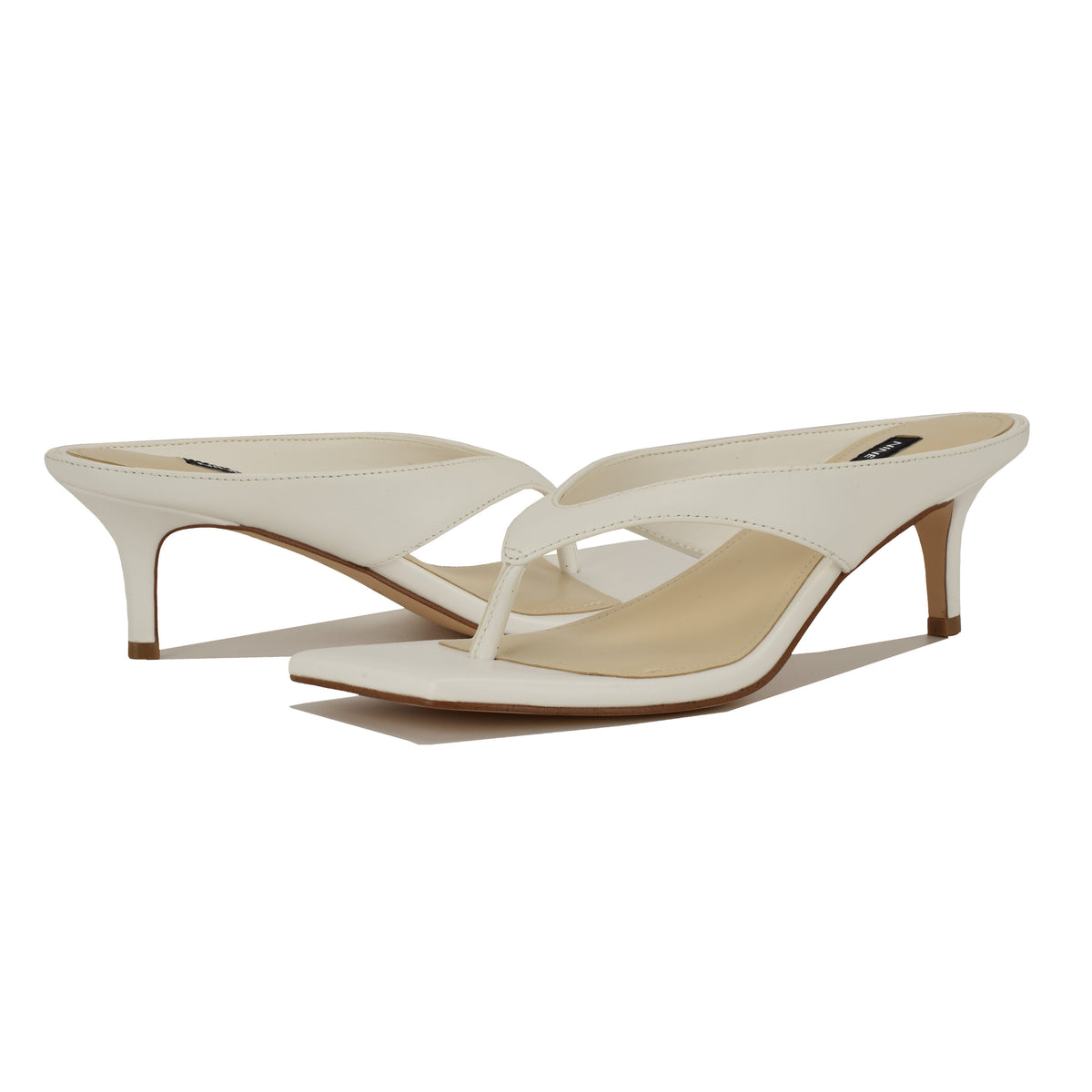 NINE WEST OLANNA3 WHITE/SUPER NAPPA PU