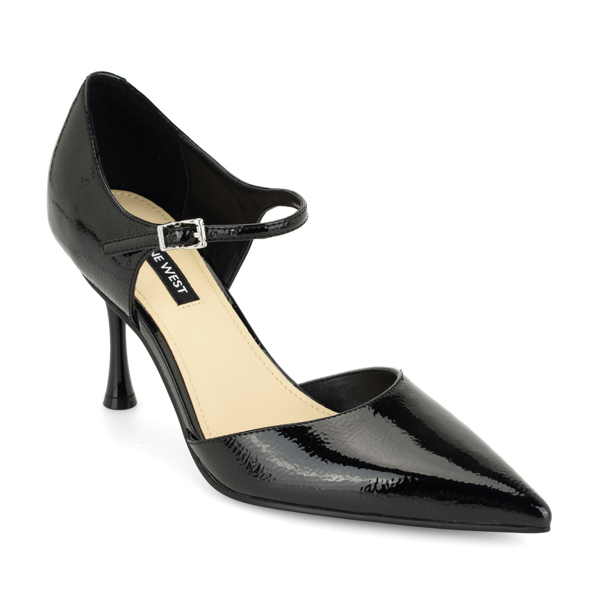 NINE WEST PIRAYE3 BLACK SOFT NAPLACK PATENT PU