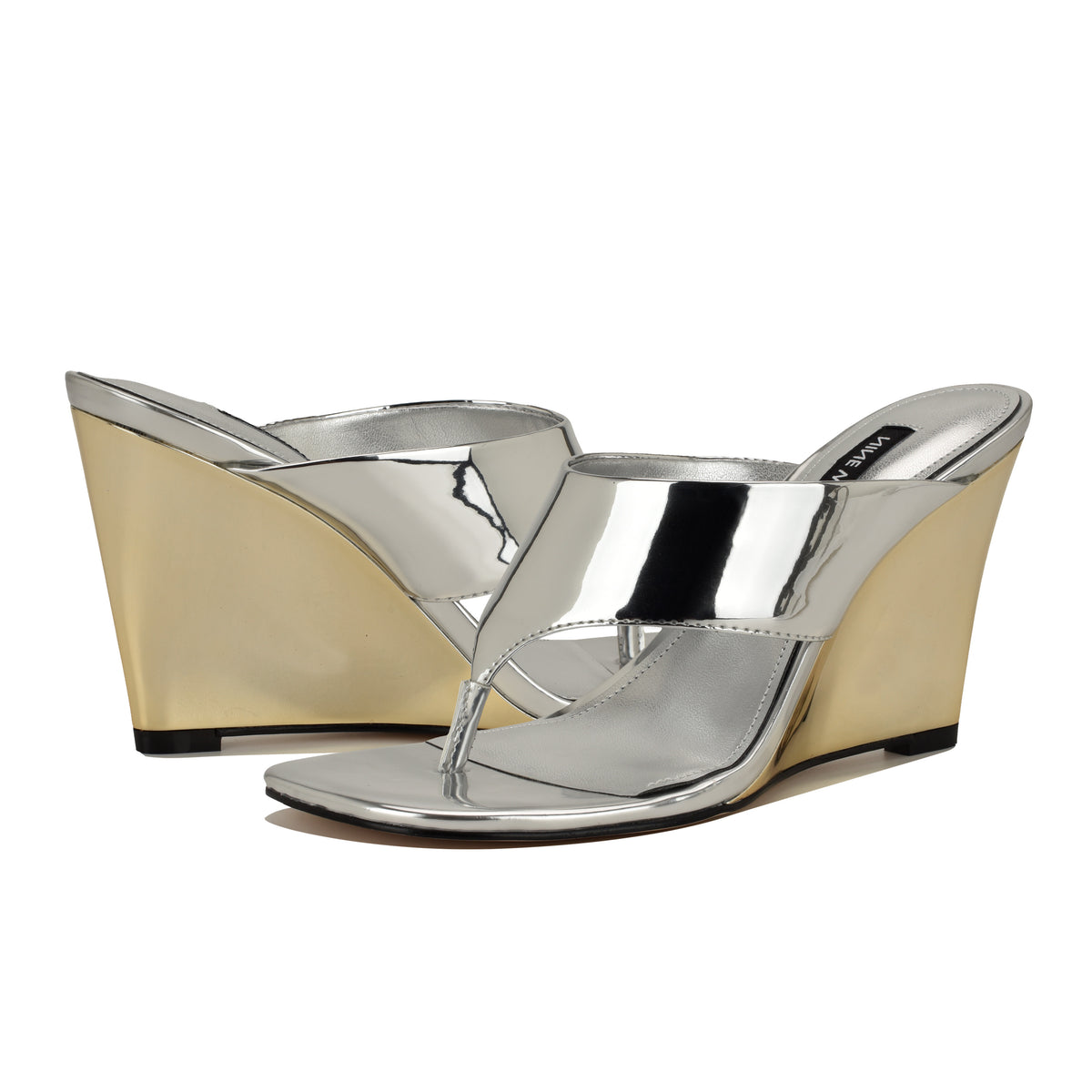 NINE WEST PRESA3 SILVER02/SUPERIOR MIRROR PU CM