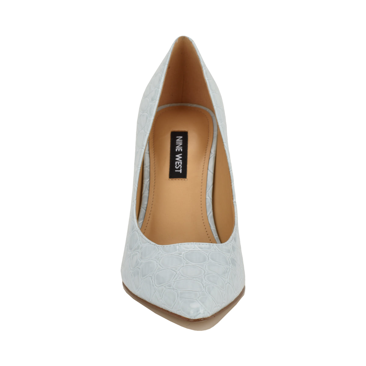 NINE WEST TAMANT3 BABY BLUE24/PATENT ROUND CROCO