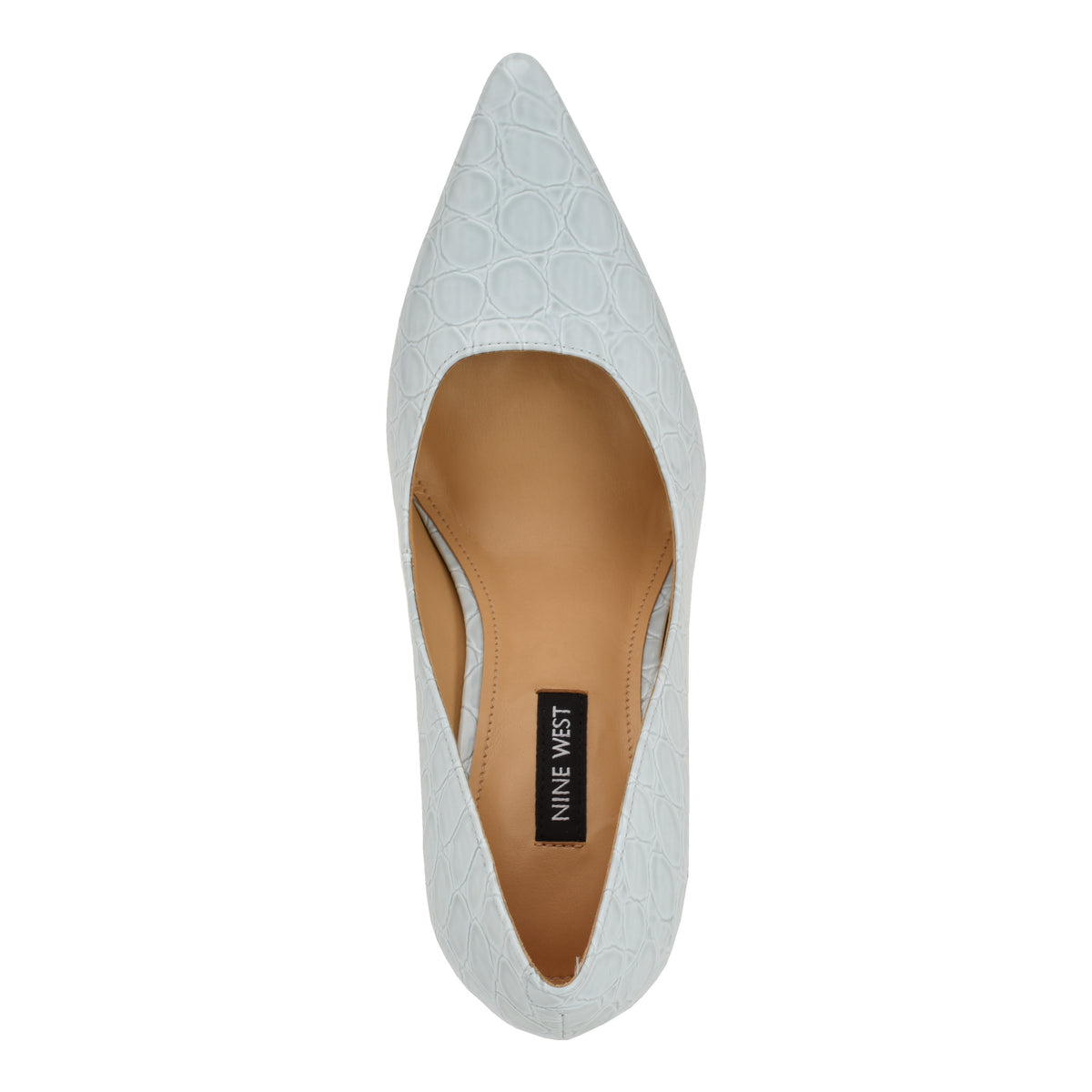 NINE WEST TAMANT3 BABY BLUE24/PATENT ROUND CROCO