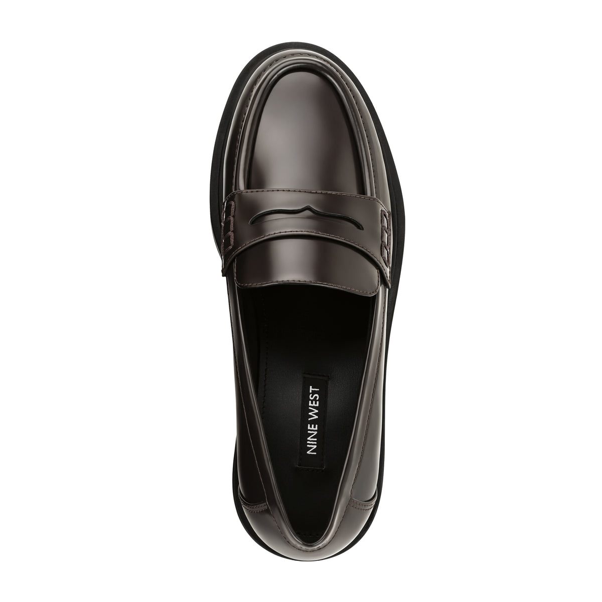 NINE WEST TEVEN3 DK BROWN08/JC MATTE BOX PAT
