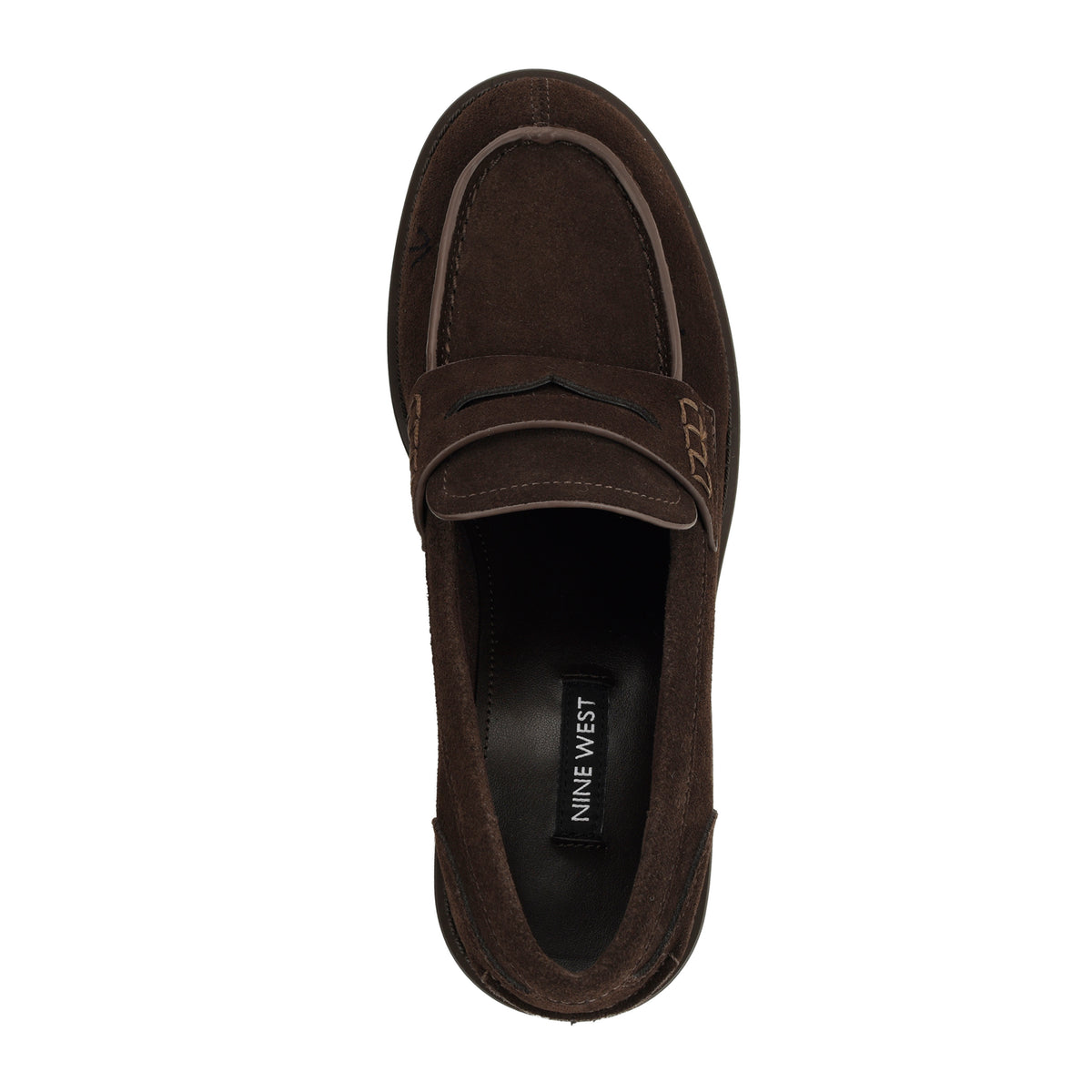 NINE WEST VANDEL DK BROWN P439/VESUVIO SUEDE1.2