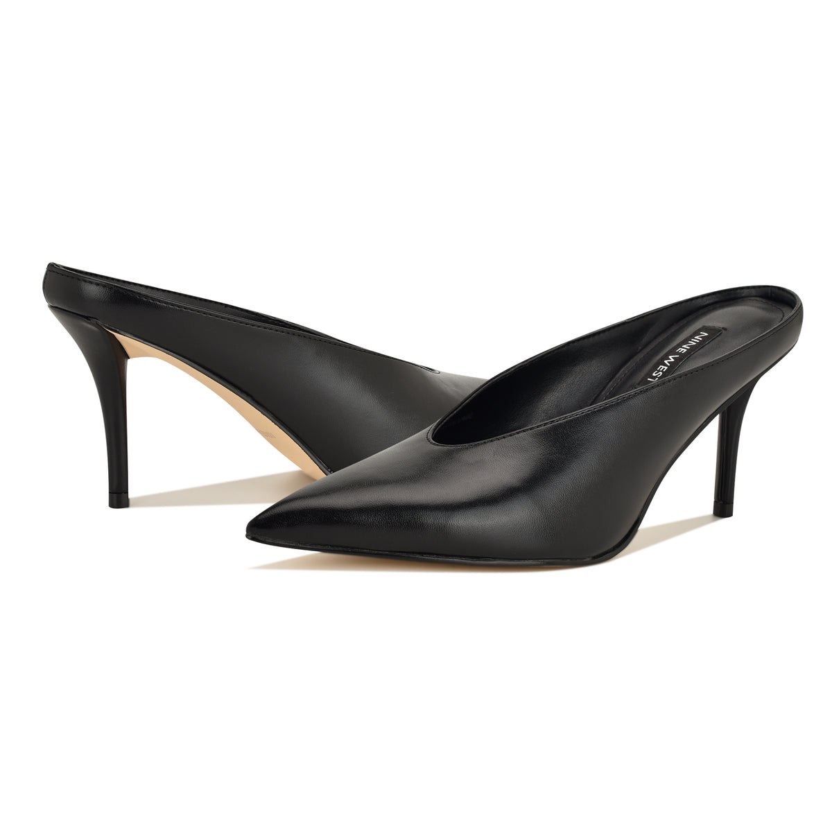 NINE WEST VERRA3 BLACK/SHINY SUPER NAPPA PU