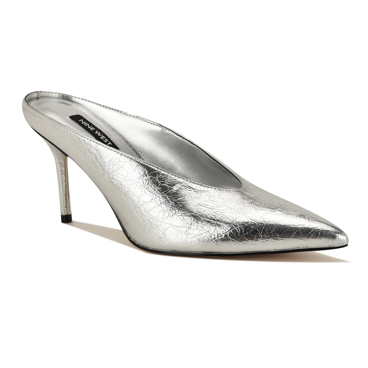 NINE WEST VERRA3 SILVER/METALLIC CRINKLE PU JC2
