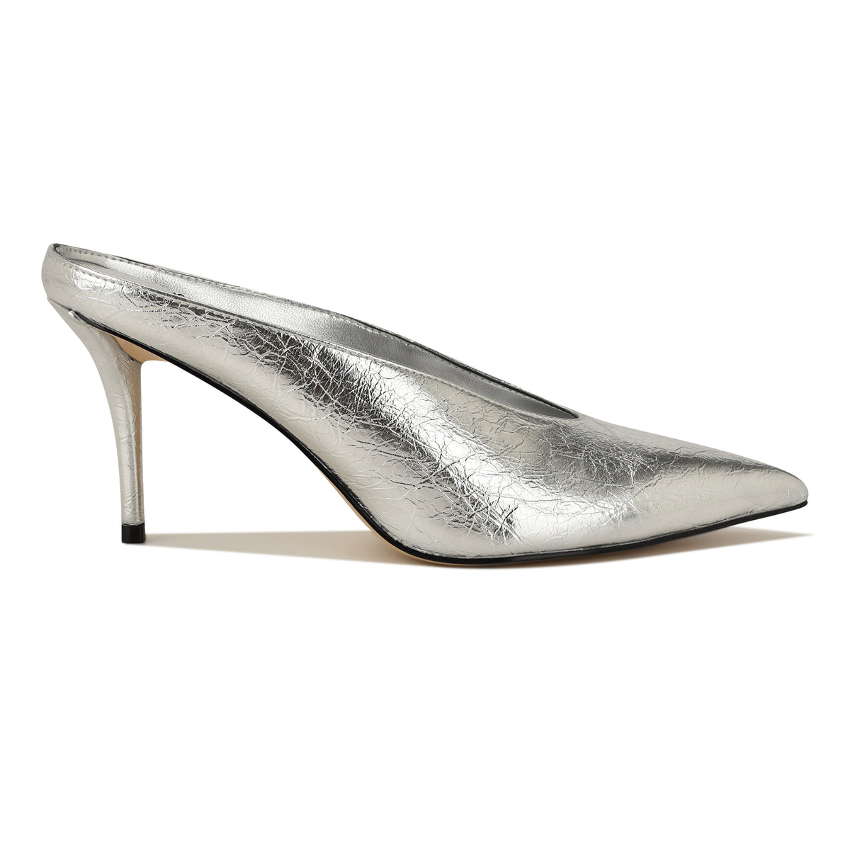 NINE WEST VERRA3 SILVER/METALLIC CRINKLE PU JC2