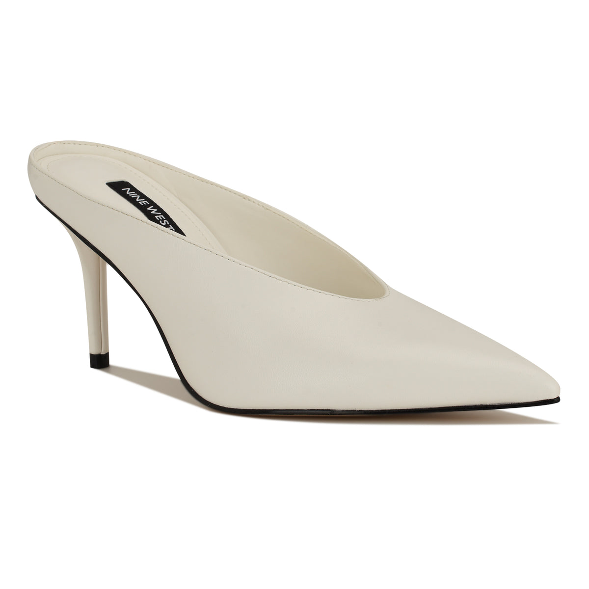 NINE WEST VERRA3 WHITE/SHINY SUPER NAPPA PU