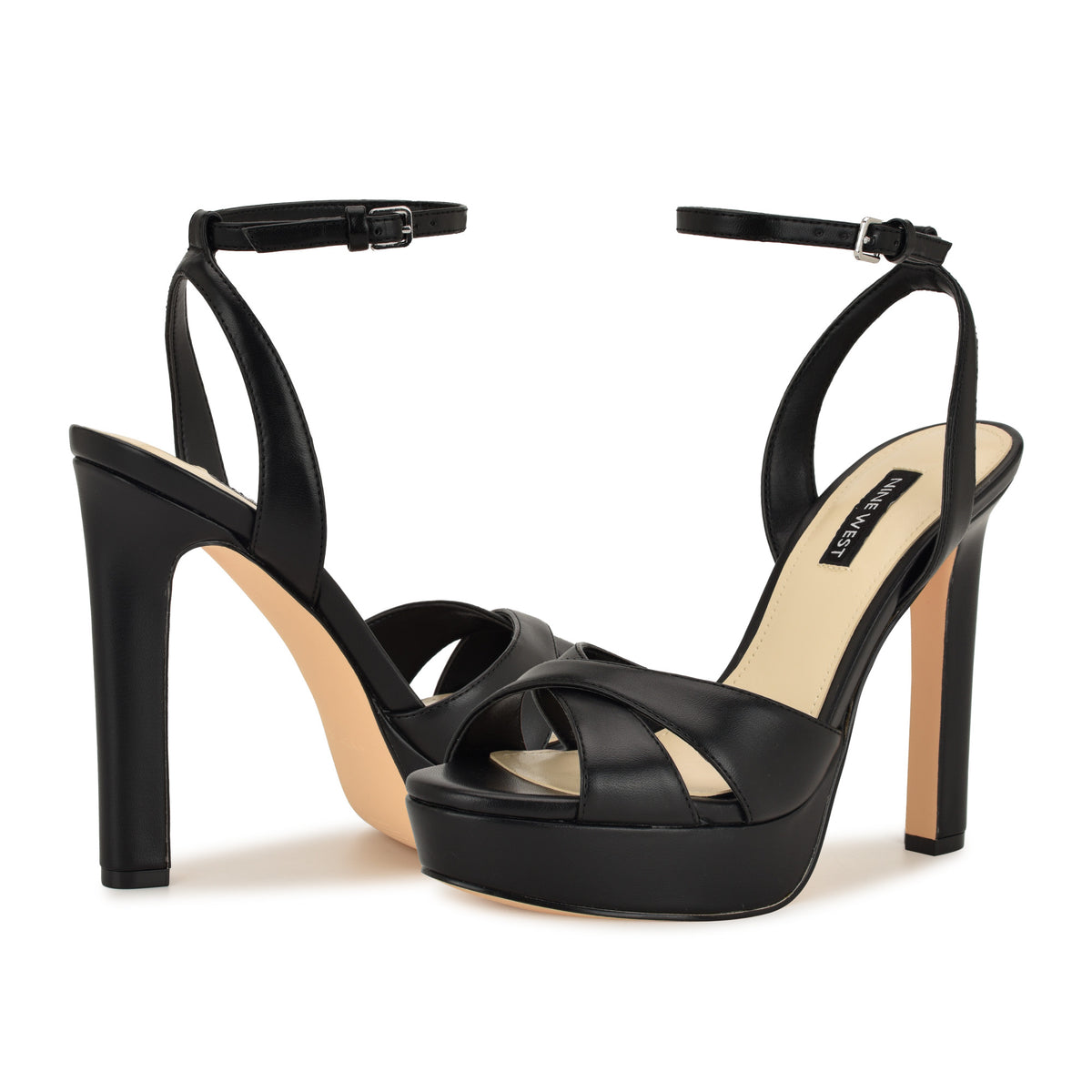 NINE WEST WILDA3 BLACK/SUPER NAPPA PU