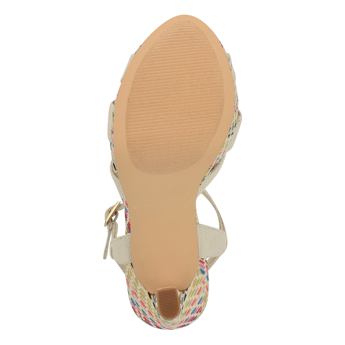 NINE WEST WINDEE2 LT CHIC CREAM/WOVEN RAFFIA JH2