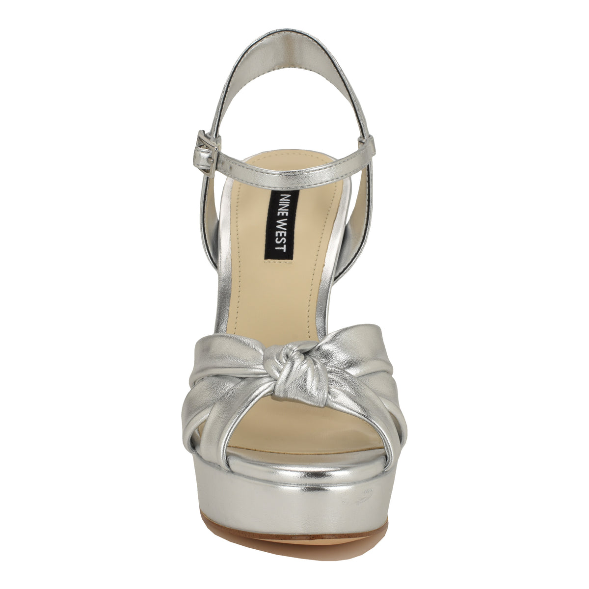 NINE WEST WINDEE3 SILVER/SN SOFT METALLIC PU WIT