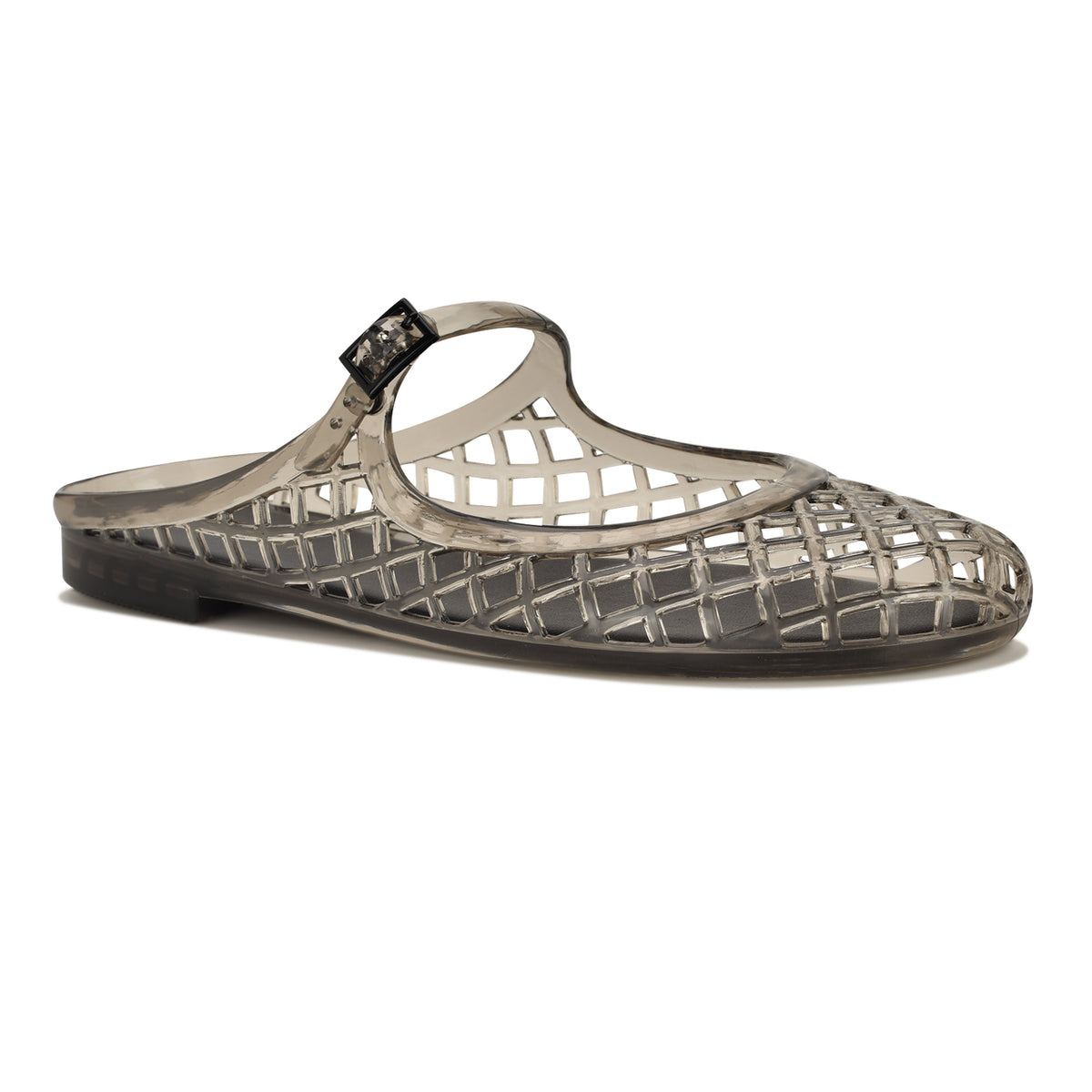 NINE WEST YUNNY3 BLACK/TRANSPARENT PVC MOLDED