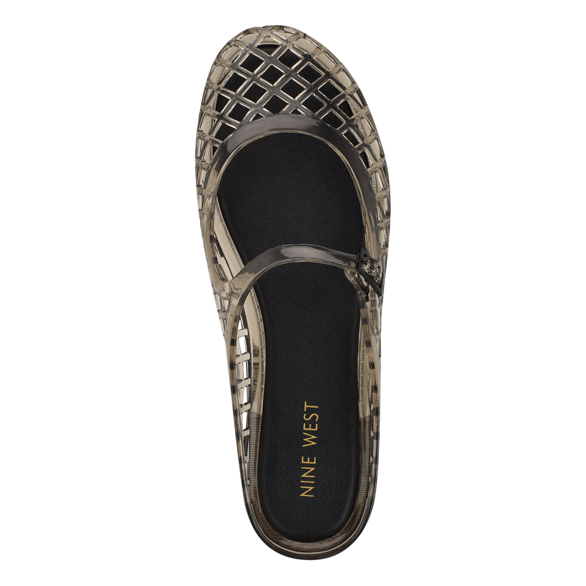 NINE WEST YUNNY3 BLACK/TRANSPARENT PVC MOLDED