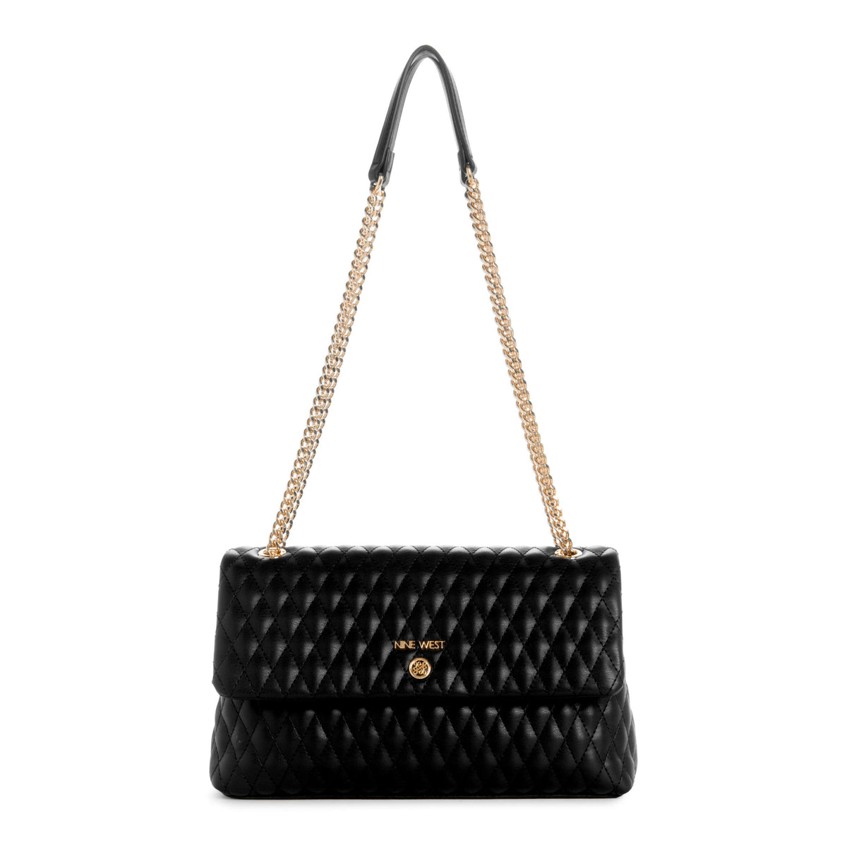 Nine West Handbags CAELIA CONVERTIBLE XBODY FLAP BLACK