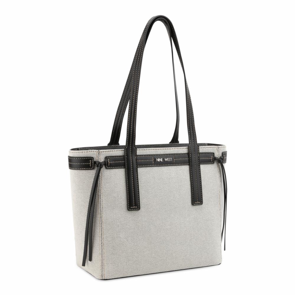 Nine West Handbags HENDRICK TOTE BLACK/WHITE