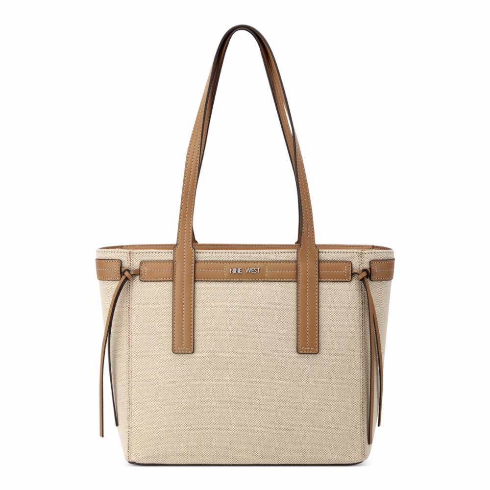 Nine West Handbags HENDRICK TOTE NATURAL/DARK CAMEL