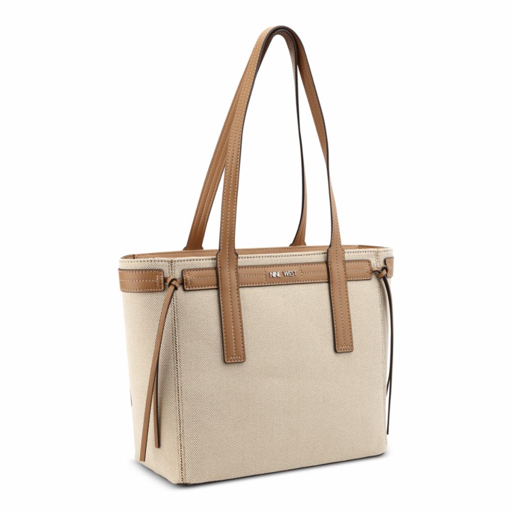 Nine West Handbags HENDRICK TOTE NATURAL/DARK CAMEL