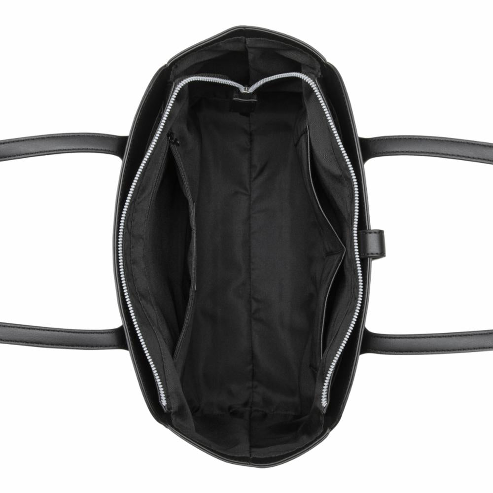 Nine West Handbags EASTYN TOTE JET BLACK LOGO