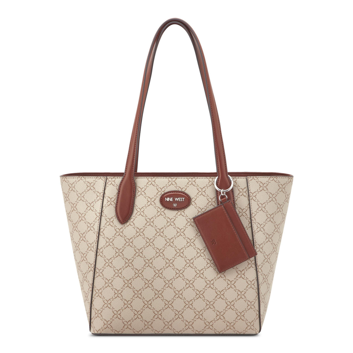 Nine West Handbags ADELINE TOTE MUSHROOM LOGO/ MAHOGANY
