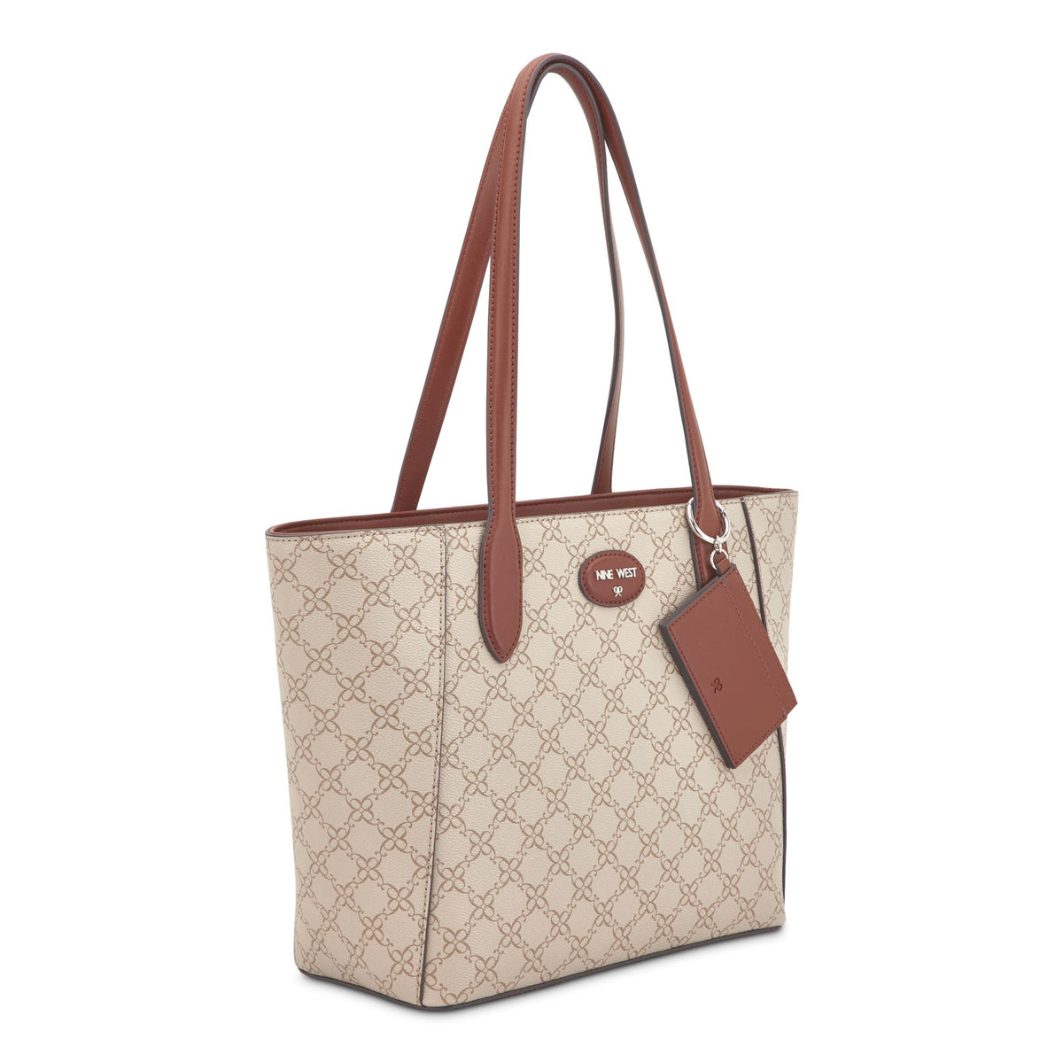 Nine West Handbags ADELINE TOTE MUSHROOM LOGO/ MAHOGANY