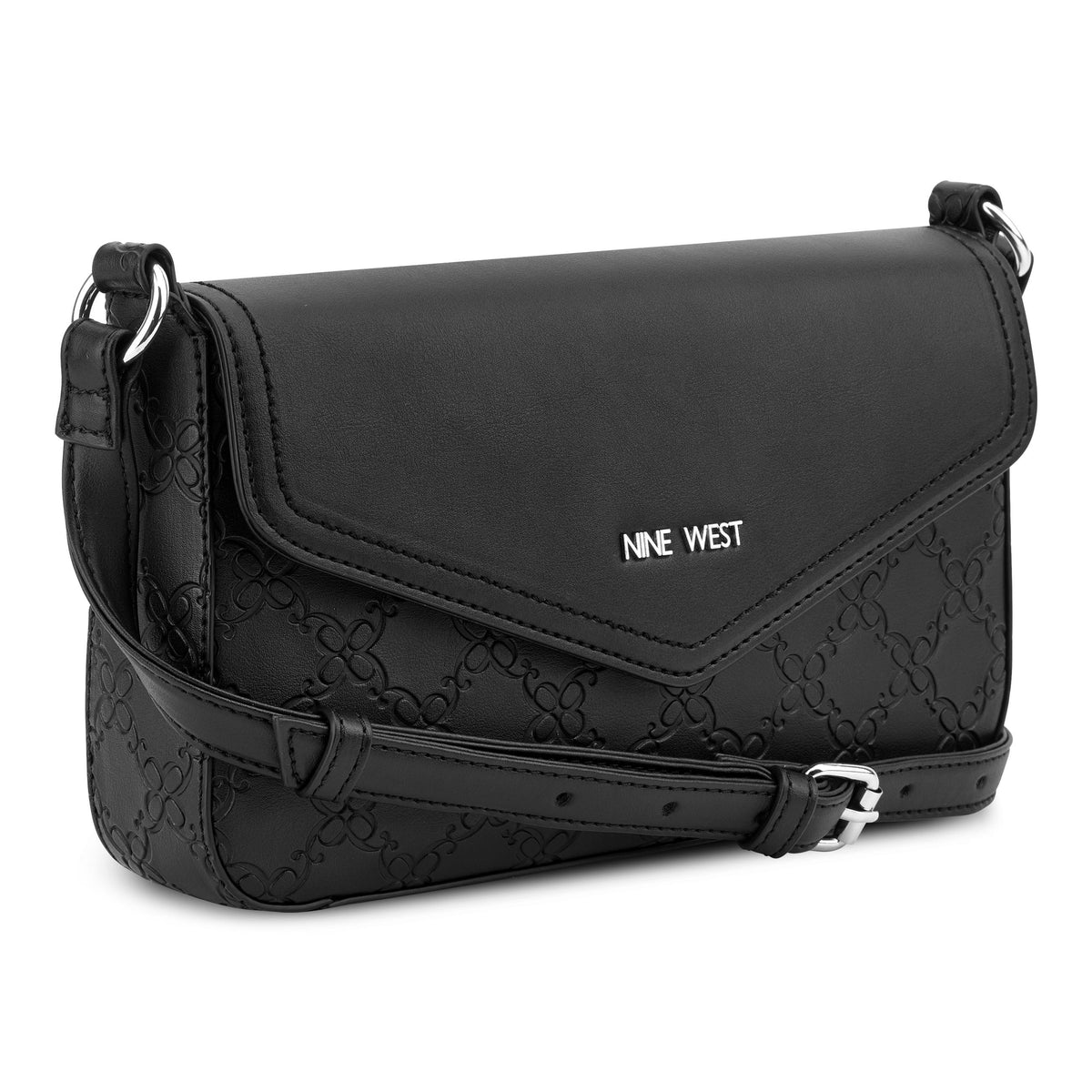Nine West Handbags BOWIE MINI FLAP CROSSBODY BLACK