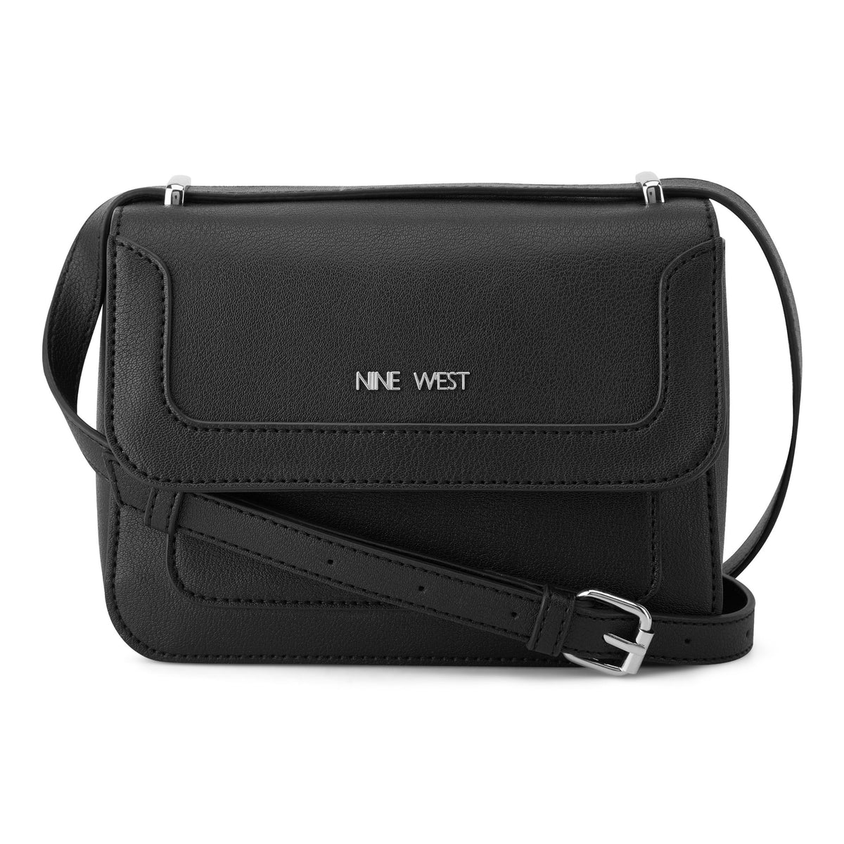 Nine West Handbags MARGERY MINI CNVERTBL FLP XBDY BLACK