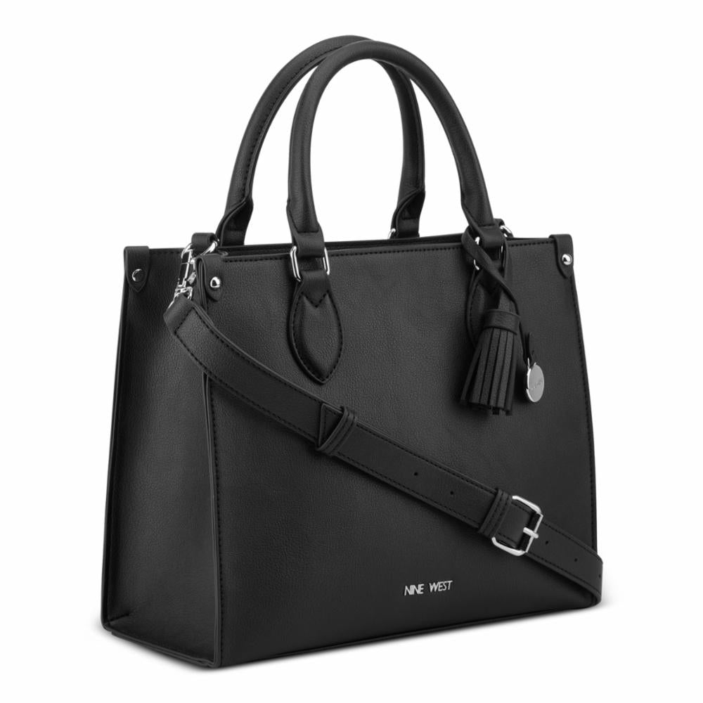 Nine West Handbags CHELSAY SATCHEL BLACK