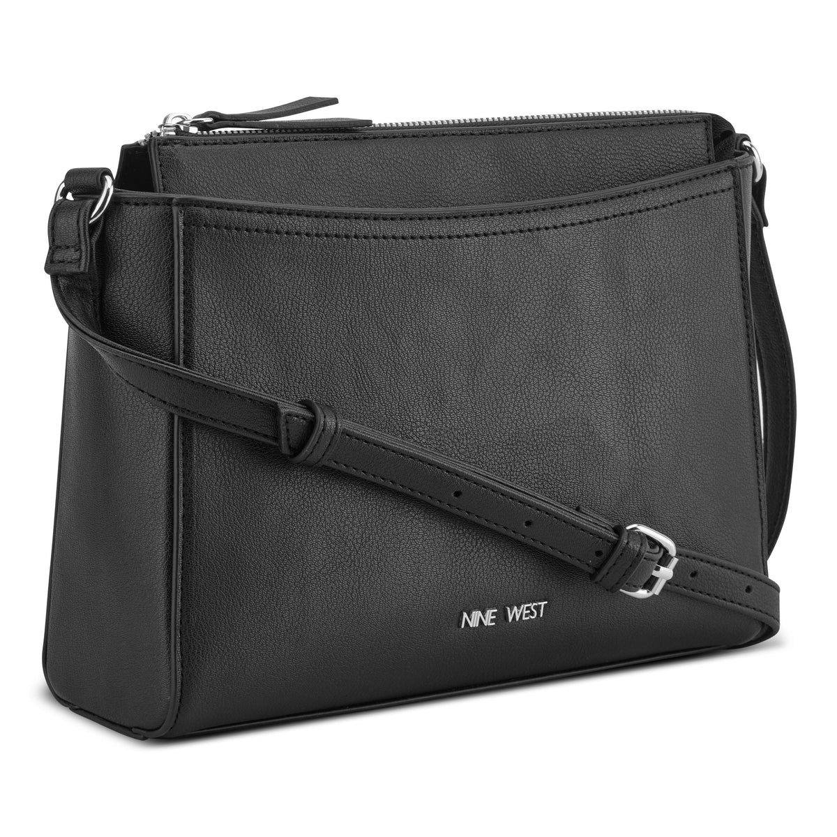 Nine West Handbags BOWIE MINI TOP ZIP CROSSBODY BLACK