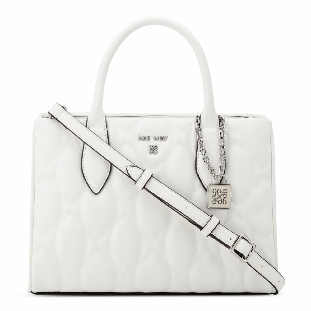 Nine West Handbags RUE SATCHEL OPTIC WHITE