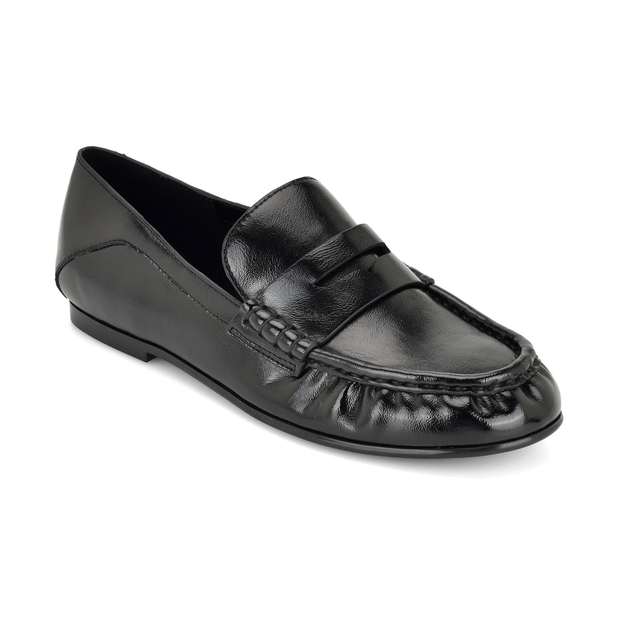 NINE WEST RASCO3 BLACK/MINI CRINKLE PATENT PU