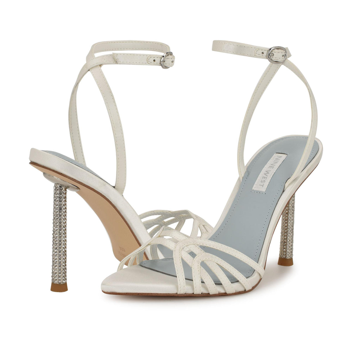 Nine West PAXAL7 WHITE58465/ELEGANT LUX SATINVF