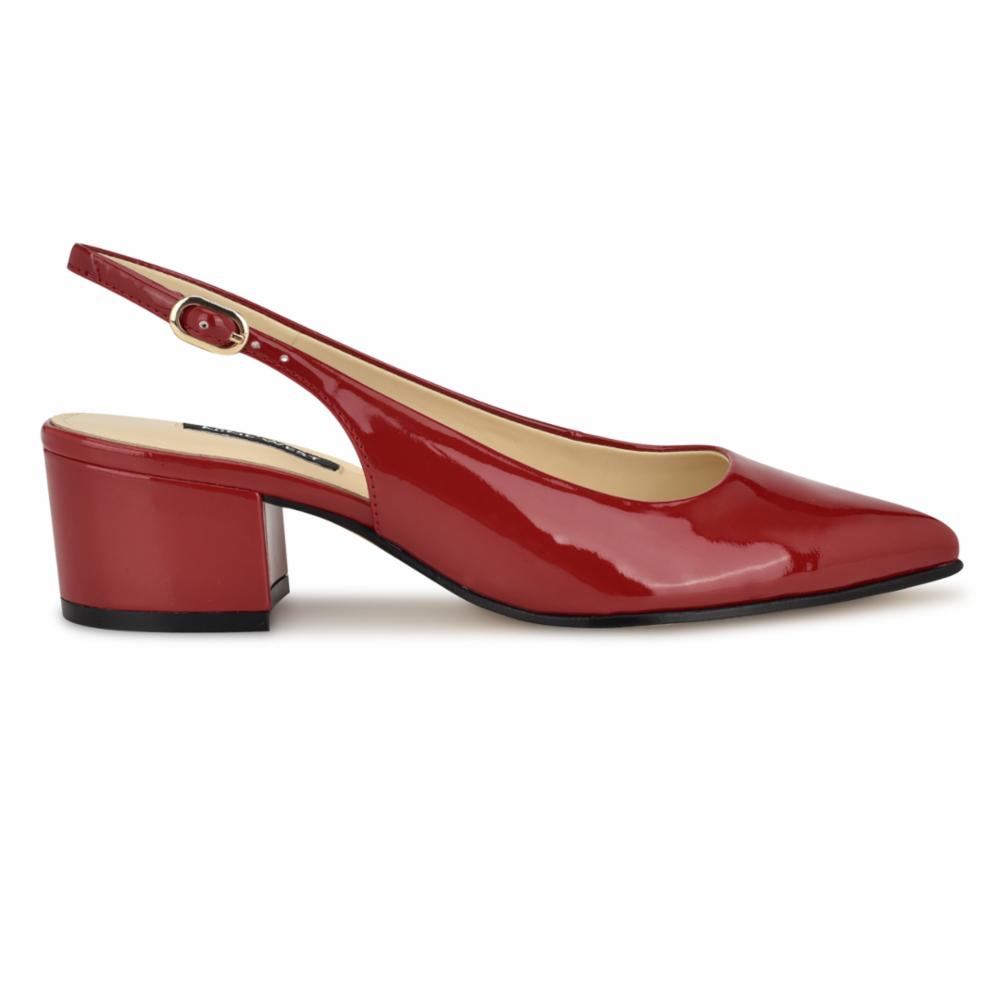 Nine West PREPP3 L RED/SLEEK PATENT PU