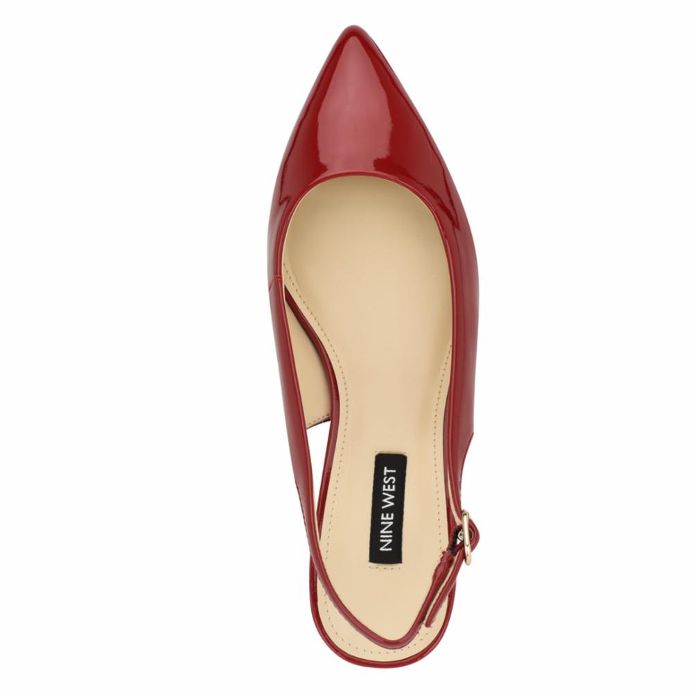 Nine West PREPP3 L RED/SLEEK PATENT PU