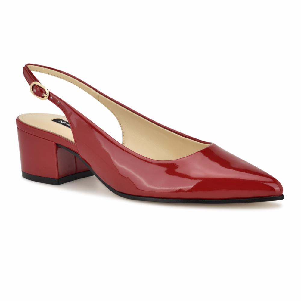 Nine West PREPP3 L RED/SLEEK PATENT PU