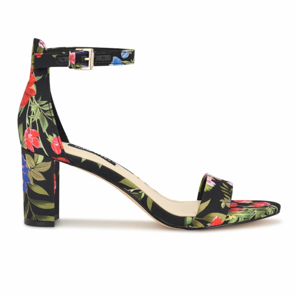 Nine West PRUCE2 BLACK MULTI/GARDEN PARTY PRINT