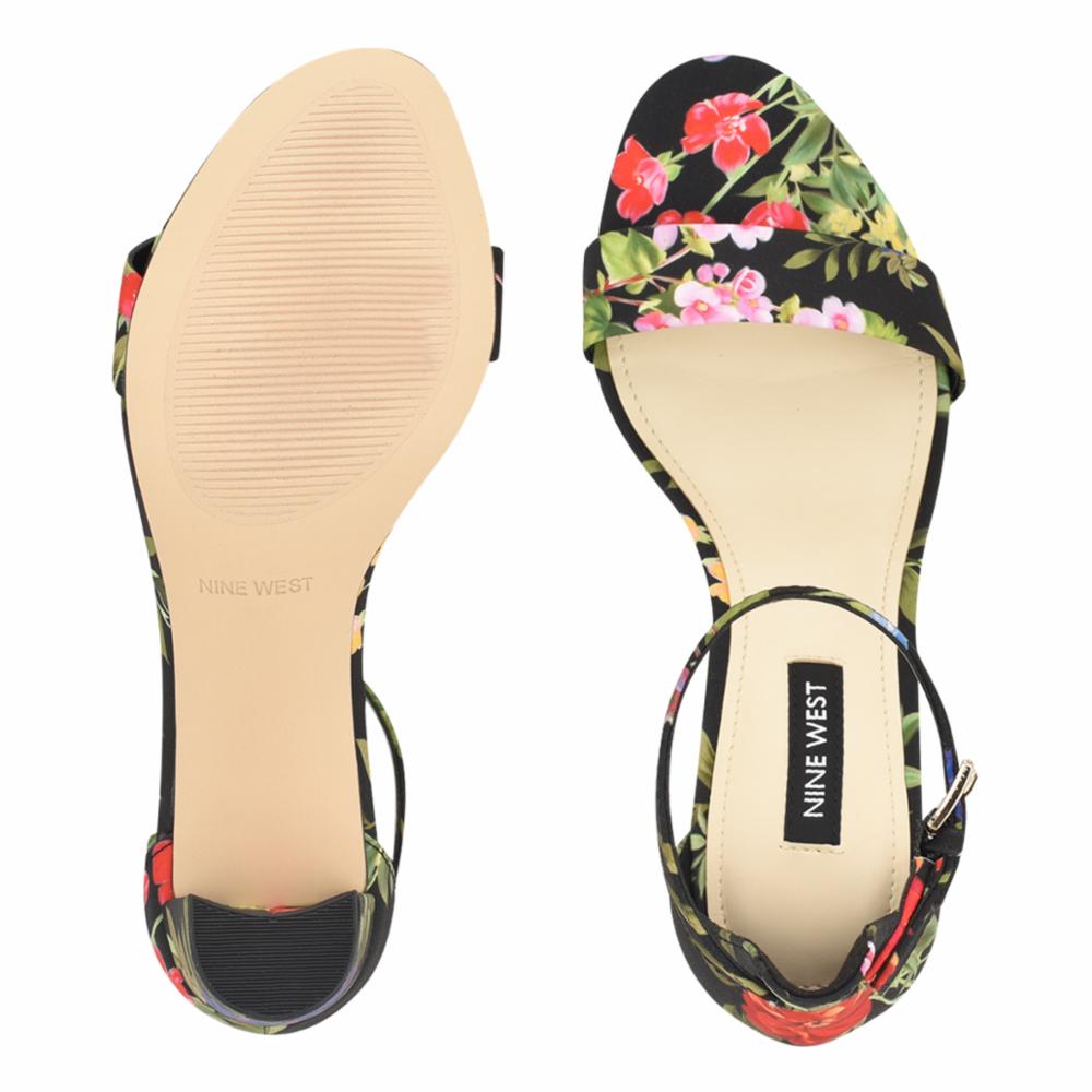 Nine West PRUCE2 BLACK MULTI/GARDEN PARTY PRINT