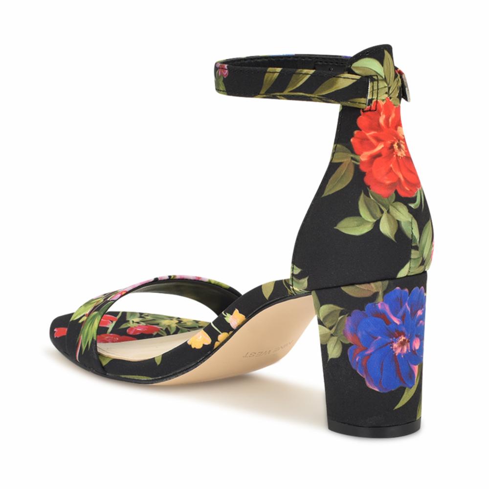 Nine West PRUCE2 BLACK MULTI/GARDEN PARTY PRINT